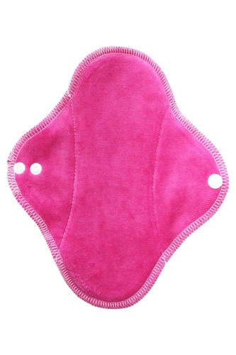 Denní vložka (Bavlněné froté s PUL) - Růžový velur (kojenecký plyš)