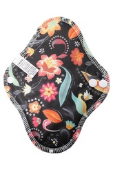 BIO Slipová vložka (PUL) - Noční květy & přírodní bambusovo-biobavlněné froté