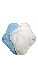 Denní vložka (Bavlněné froté s PUL) - Sv. modrý velur (kojenecký plyš)