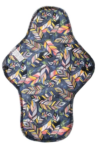 XL vložka (PUL) - Indiánská pírka, černý velur (kojenecký plyš)