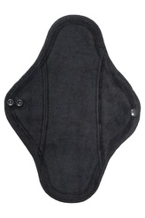 Noční vložka (Bavlněné froté s PUL) - Černý velur (kojenecký plyš)