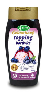 4Slim Čekankový topping borůvka 330 g