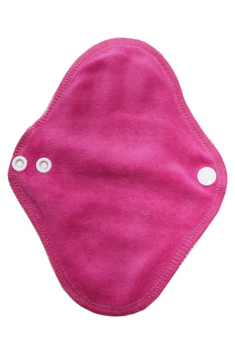 Intimní vložka (Bavlněné froté s PUL) - Růžový velur (kojenecký plyš)