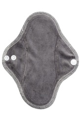 Slipová vložka (Bavlněné froté s PUL) - Tmavě šedý velur (kojenecký plyš)