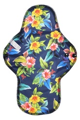 XL vložka (PUL) - Ibišek, černý velur (kojenecký plyš)