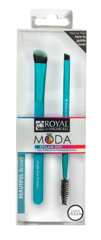 Royal & Langnickel MŌDA™ PRO MAKEUP BRUSH EZGLAM DUO BEAUTIFUL BROWS DVOJICE ŠTĚTCŮ NA OBOČÍ