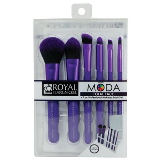 Royal & Langnickel MODA TOTAL FACE Sada štětců (6 ks) Barva: Fialová, Varianta: Nový produkt