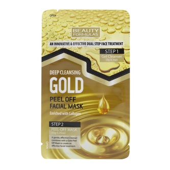 BEAUTY FORMULAS Pleťový peeling a slupovací maska 2v1