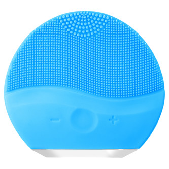 PALSAR7 Plochý silikonový kartáček na čištění pleti (černý)