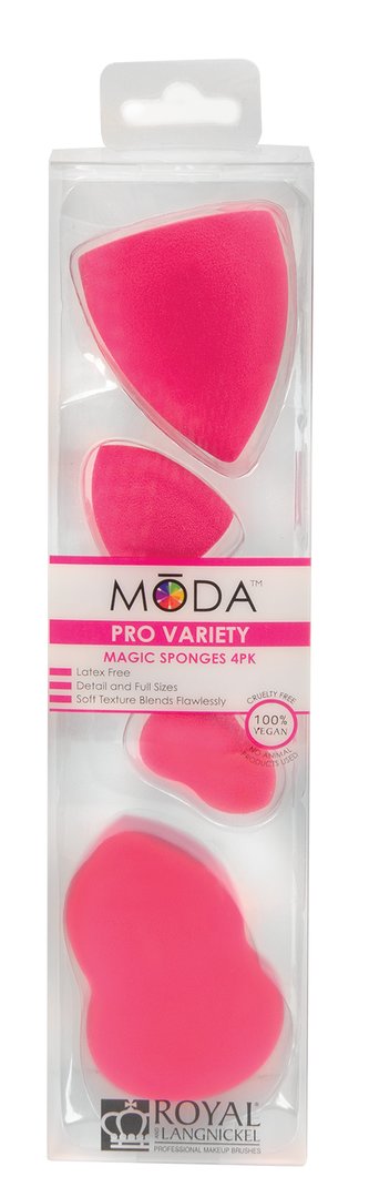 Royal & Langnickel MODA MAGIC SPONGES Houbičky na make-up 4 ks