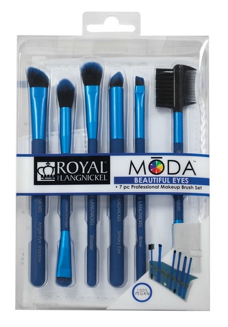 Royal & Langnickel MODA BEAUTIFUL EYES Sada štětců (6 ks) Barva: Modrá, Varianta: Nový produkt