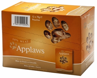 Applaws kapsička Cat Kuřecí prsa a dýně 12x70g