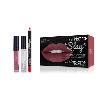 BELLÁPIERRE COSMETICS KISS PROOF SLAY STANSFER PROOF LIP COLLECTION SADA TEKUTÝCH RTĚNEK