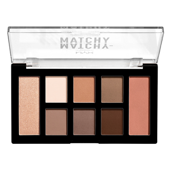 NYX PROFESSIONAL MAKEUP Paletka očních stínů Matchy Matchy Monochromatic Palette (Taupe)