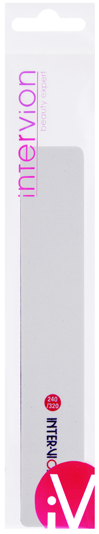 Inter-Vion Pilník na nehty (hranatý, bílý, zrnitost 240/320)