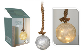 Vánoční dekorace LED lampa zamražená