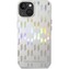 Karl Lagerfeld Iridescent Monogram kryt iPhone 14 střbrný