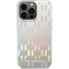 Karl Lagerfeld Iridescent Monogram kryt iPhone 14 Pro střbrný