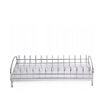 Odkapávač na talíře 38x18x8cm chrom