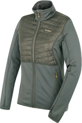 Dámská mikina na zip Airy L dk. grey green - L