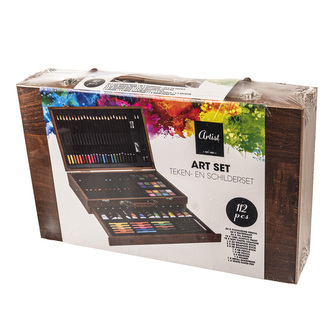 Box dřevo kreativní sada k malování 38x24 cm