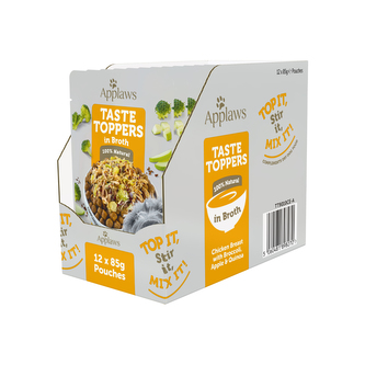 Applaws kapsička Dog Taste Toppers Broth Kuřecí s quinou 12x85g