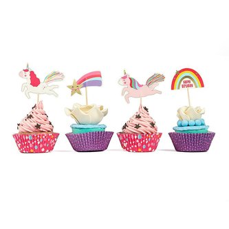 Košíčky na muffiny a zápichy Unicorn - Cakesicq