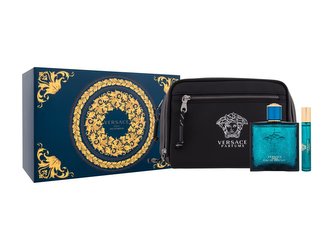 Versace Eros parfémovaná voda 100 ml + parfémovaná voda 10 ml + kosmetická taštička