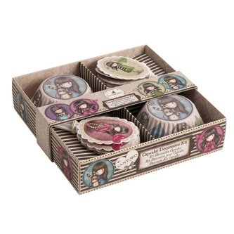 Sada košíčků na muffiny 48ks včetně zápichu Gorjuss - Dekora