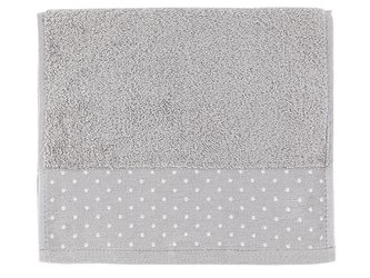 RĘCZNIK KROPKI LUX 70X140 JASNY SZARY