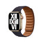 Apple Watch 41mm inkoustově fialový kožený tah - M/L