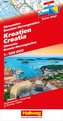 Kroatien, Slowenien, Bosnien-Herzegowina Strassenkarte 1:500 000
