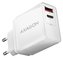 AXAGON síťová nabíječka 22W / ACU-PQ22W / USB-A / USB-C / PD3.0/QC3.0/AFC/FCP/Apple / bílá