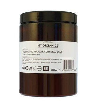 My.Organics The Organic Himalaya Crystal Salt With Cypress And Tarragon organická himálajská sůl s cypřišem a estragonem 1 kg