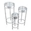 Stolek kovový, sada 3ks K0826