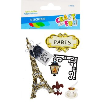Ozdoba naklejki Paryż 5szt