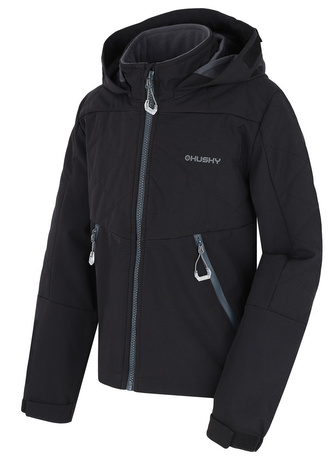 Dětská softshell bunda Salex K black - 152 Dětská softshell bunda Salex K black - 152