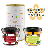 HoneyMix Svěží dárkový tubus Brusinka a Citron s mátou 2 x 140 g