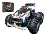 Auto RC policajná stavebnica plast 2,4MHz na batérie v krabici 31x23x7cm