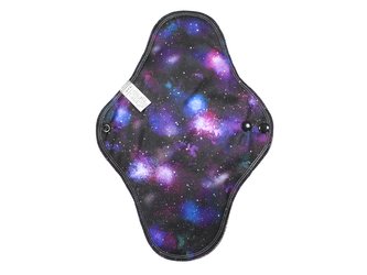 Noční vložka (PUL) - Tajemství vesmíru, fialový velur (kojenecký plyš)