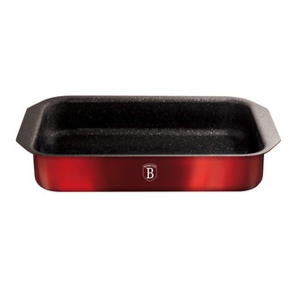 Pečící plech s titanovým povrchem Burgundy Metallic Line 29,5x26,5 cm