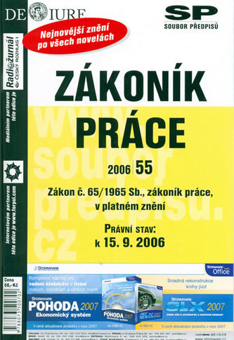 Zákoník práce Právní stav k 15.9.2006