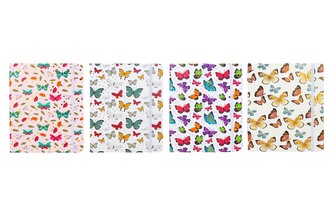 Notes 10,5x14,5cm, 80 listů motýl