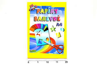 Papiere farebné A4, 35 listov, 80g