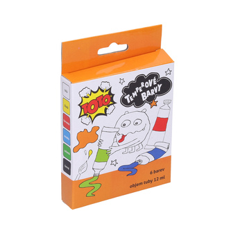 Temperové barvy kov 6ks - 12ml