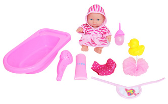 Bábätko s vaničkou a príslušenstvom 20 cm