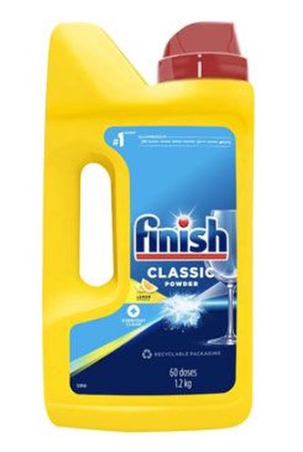 Prášok do umývačky FINISH Classic Powder lemon 1,2kg