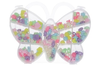 Korálky set 55g - Motýľ
