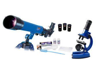 Teleskop 30mm 40x a mikroskop 450x, set