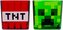 Set 2 sklenic Minecraft: Creeper a TNT (objem 350 ml)